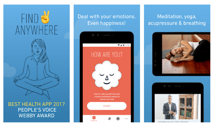 Apps de meditación - Stop, breathe & think
