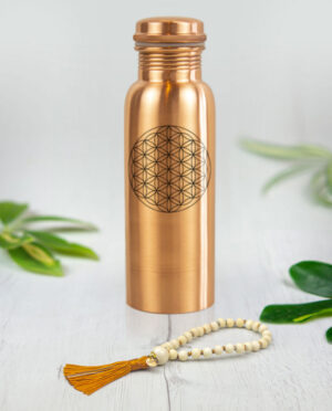 botella agua bronce Yoga aumprana